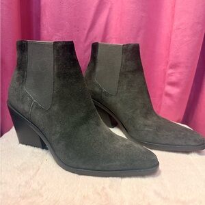 rag & bone Charcoal Suede Ankle Boots